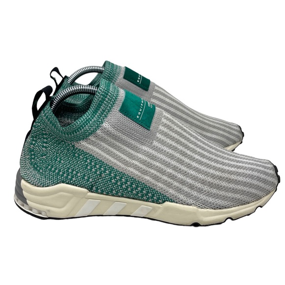 Adidas EQT Support Sock Grey Two Sub Green Sz 9 - Picture 5 of 8